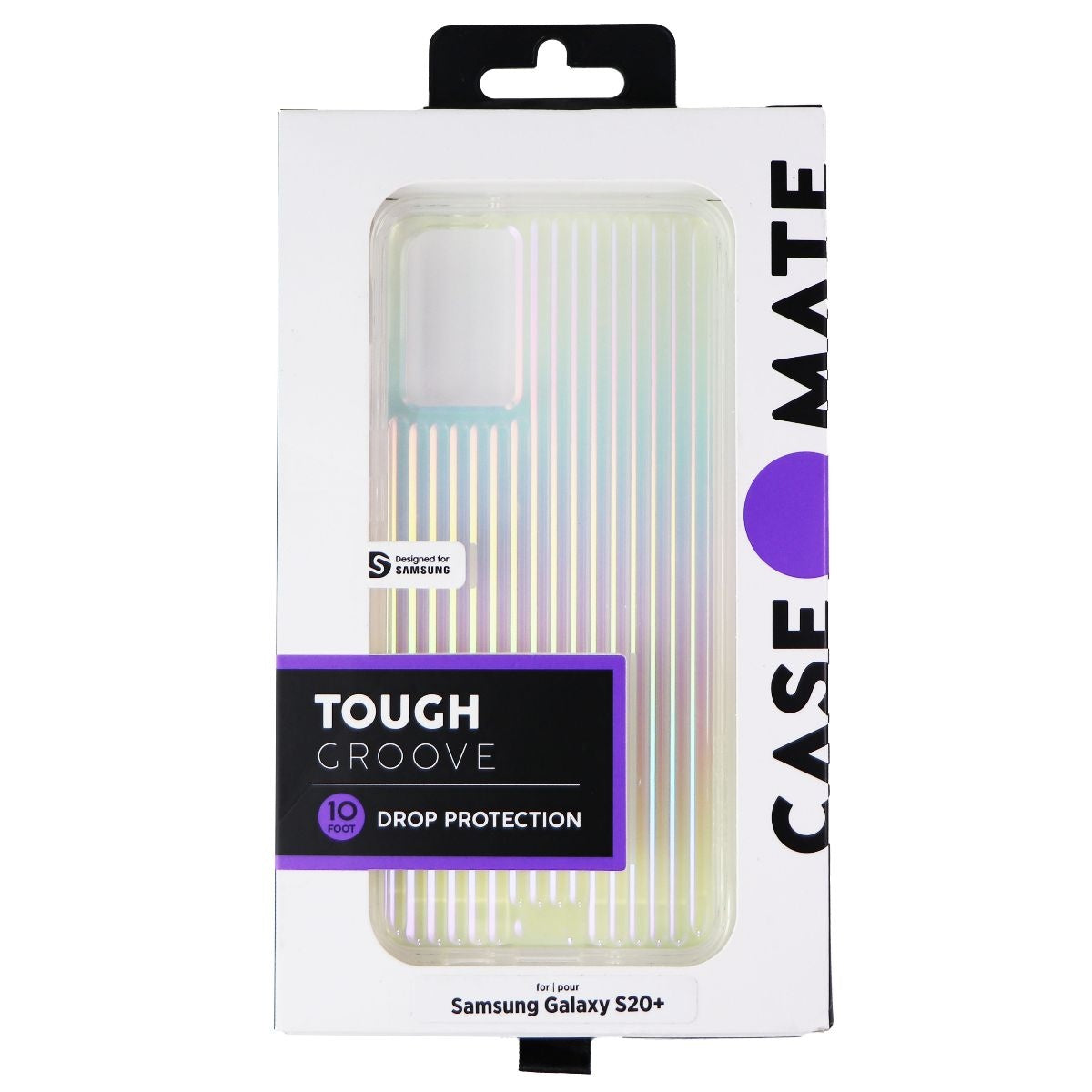 Case-Mate Tough Groove Hybrid Case for Samsung Galaxy (S20+) - Iridescent Cell Phone - Cases, Covers & Skins Case-Mate - Simple Cell Bulk Wholesale Pricing - USA Seller
