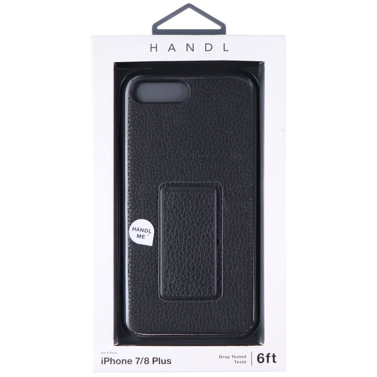 HANDL Leather Case with Handle for Apple iPhone 8 Plus / iPhone 7 Plus - Black Cell Phone - Cases, Covers & Skins HANDL - Simple Cell Bulk Wholesale Pricing - USA Seller
