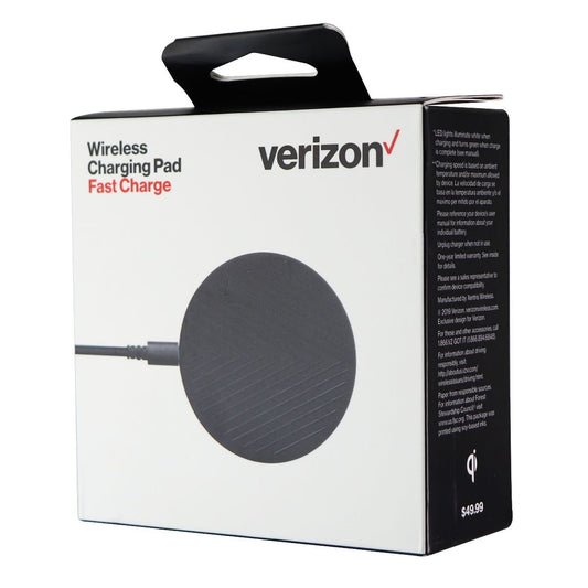 Verizon 10W Qi Wireless Charging Pad for iPhone and Samsung - Black
