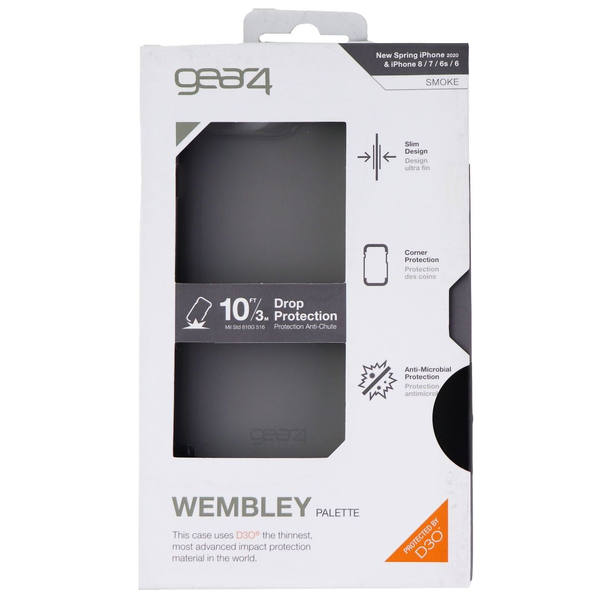 ZAGG Wembley Palette Series Soft Case for iPhone SE (2nd Gen) & 8/7 - Smoke Cell Phone - Cases, Covers & Skins Zagg    - Simple Cell Bulk Wholesale Pricing - USA Seller