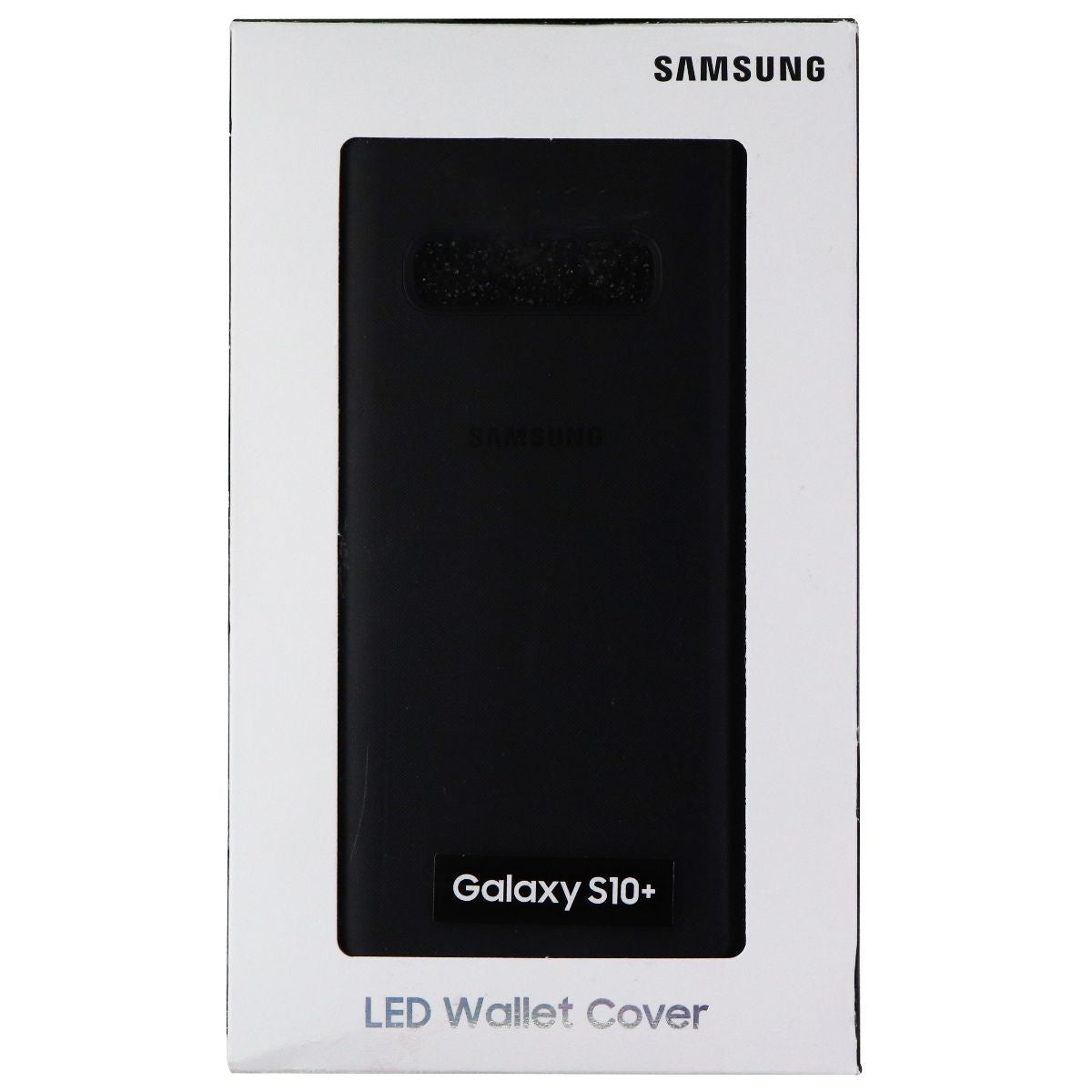 Samsung LED Folio Wallet Case for Samsung Galaxy (S10+) - Black