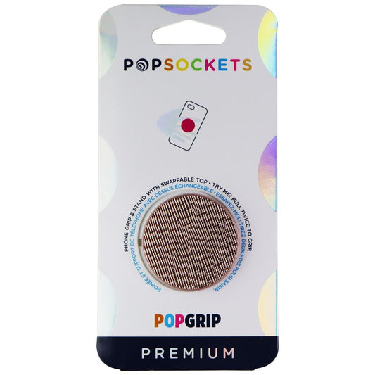 Popsocket PopGrip Swappable Series Phone Grip And Stand - Saffiano Rose Gold Cell Phone - Mounts & Holders PopSockets - Simple Cell Bulk Wholesale Pricing - USA Seller