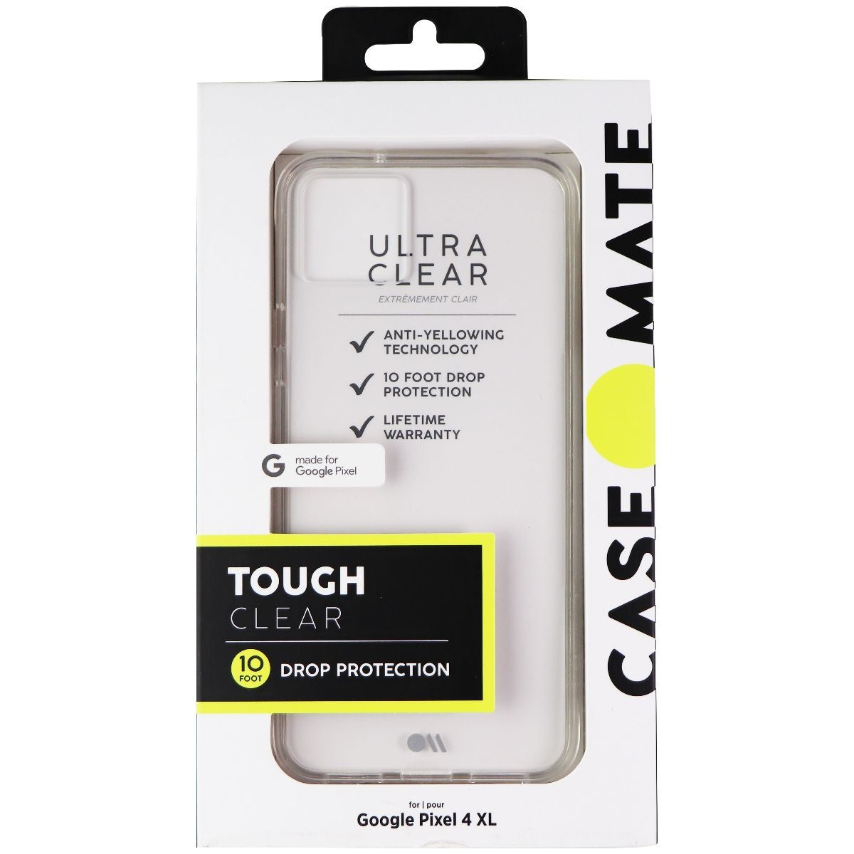 Case-Mate Tough Hybrid Series Case for Google Pixel 4 XL - Clear Cell Phone - Cases, Covers & Skins Case-Mate - Simple Cell Bulk Wholesale Pricing - USA Seller