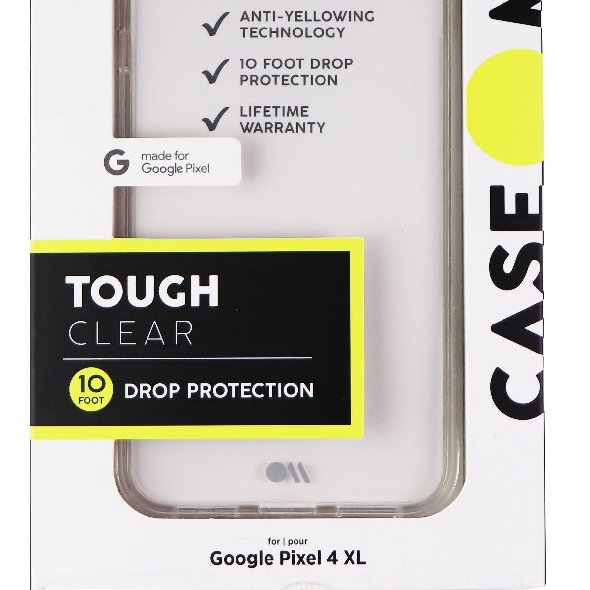 Case-Mate Tough Hybrid Series Case for Google Pixel 4 XL - Clear Cell Phone - Cases, Covers & Skins Case-Mate - Simple Cell Bulk Wholesale Pricing - USA Seller