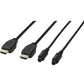 Dynex 6ft HDMI Cable and 6ft Optical Audio Cable - Black TV, Video & Audio Accessories - Video Cables & Interconnects Dynex    - Simple Cell Bulk Wholesale Pricing - USA Seller