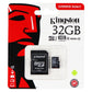 Kingston Canvas Select 32GB microSDHC Class 10 microSD Memory Card UHS-I 80MB/s Cell Phone - Memory Cards Kingston - Simple Cell Bulk Wholesale Pricing - USA Seller
