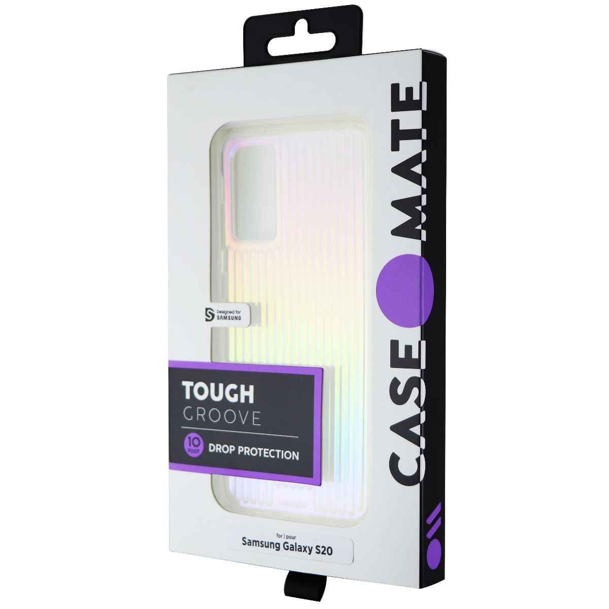 Case-Mate Tough Groove Hybrid Case for Samsung Galaxy S20 - Iridescent Cell Phone - Cases, Covers & Skins Case-Mate - Simple Cell Bulk Wholesale Pricing - USA Seller