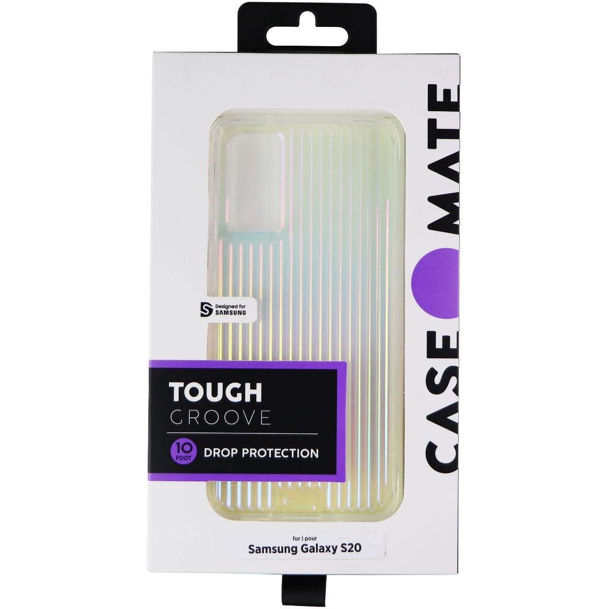 Case-Mate Tough Groove Hybrid Case for Samsung Galaxy S20 - Iridescent Cell Phone - Cases, Covers & Skins Case-Mate - Simple Cell Bulk Wholesale Pricing - USA Seller