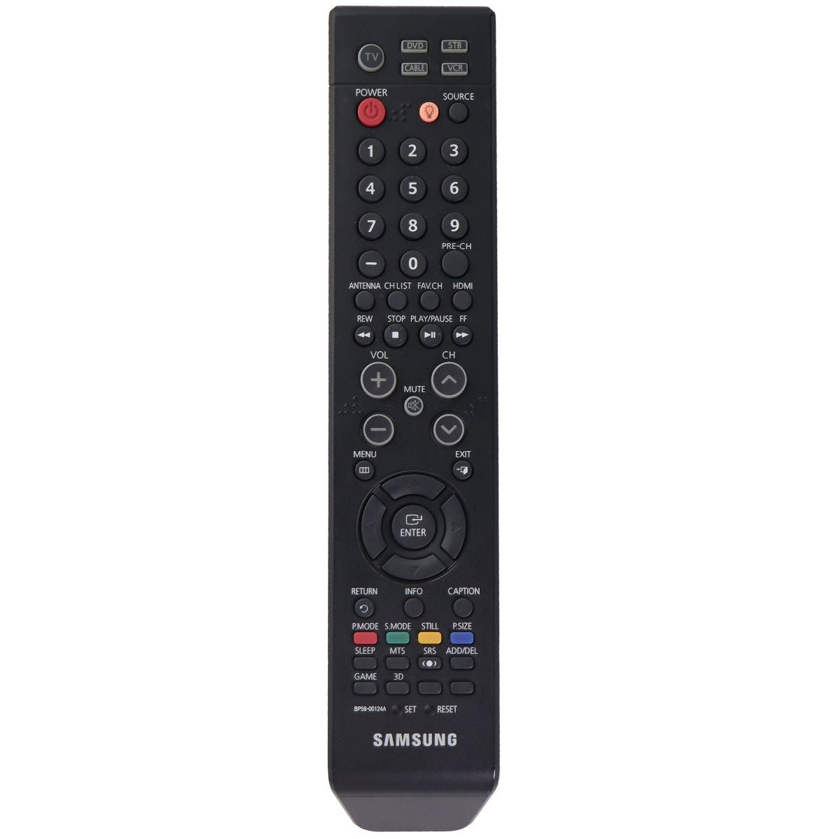 Samsung OEM Remote Control - Black (BN59-00124A) TV, Video & Audio Accessories - Remote Controls Samsung    - Simple Cell Bulk Wholesale Pricing - USA Seller