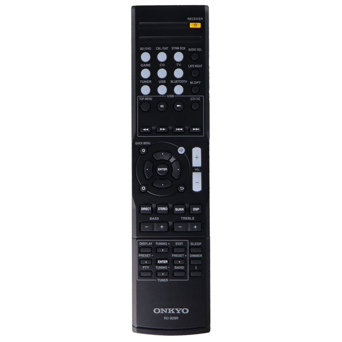 Onkyo Remote Control (RC-928R) for Select Onkyo Devices - Black TV, Video & Audio Accessories - Remote Controls Onkyo    - Simple Cell Bulk Wholesale Pricing - USA Seller