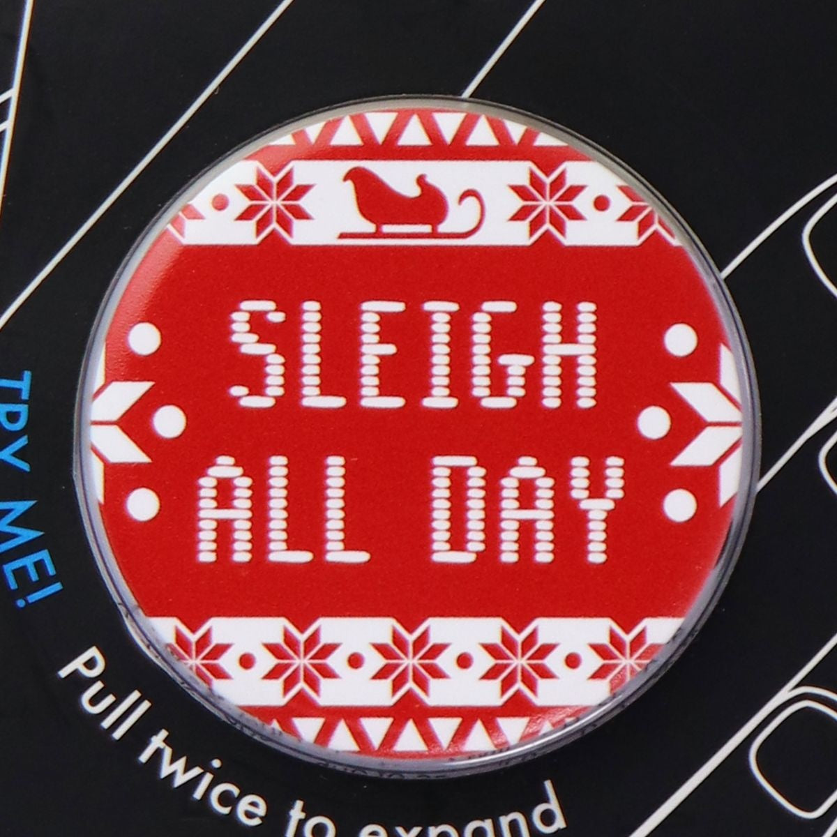 PopSockets Original Holiday Cell Phone Grip & Stand - Sleigh All Day Cell Phone - Mounts & Holders PopSockets - Simple Cell Bulk Wholesale Pricing - USA Seller
