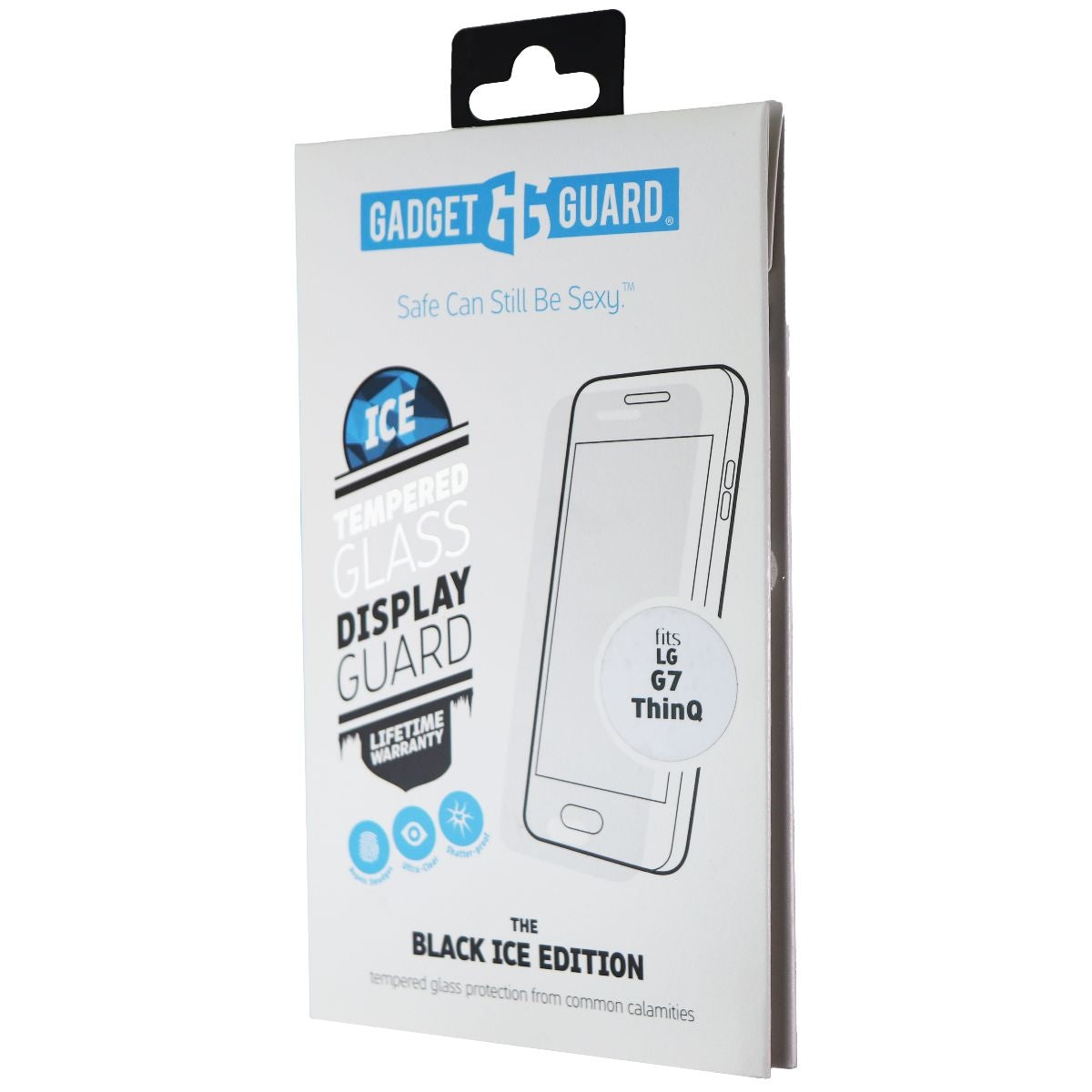 Gadget Guard Black Ice Tempered Glass Screen Guard for LG G7 ThinQ - Clear Cell Phone - Screen Protectors Gadget Guard    - Simple Cell Bulk Wholesale Pricing - USA Seller