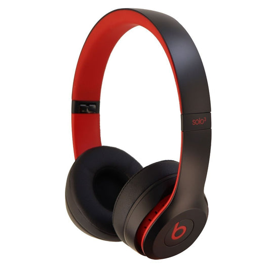 Beats Solo3 Wireless On-Ear Headphones - Defiant Black/Red (A1796) Portable Audio - Headphones Beats by Dr. Dre - Simple Cell Bulk Wholesale Pricing - USA Seller