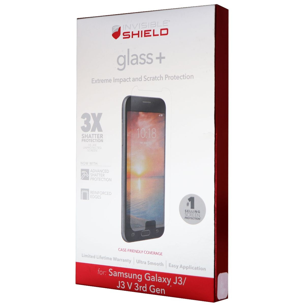 ZAGG Invisible Shield Glass Screen Protector for Galaxy J3 / J3 V 3rd Gen Cell Phone - Screen Protectors Zagg - Simple Cell Bulk Wholesale Pricing - USA Seller