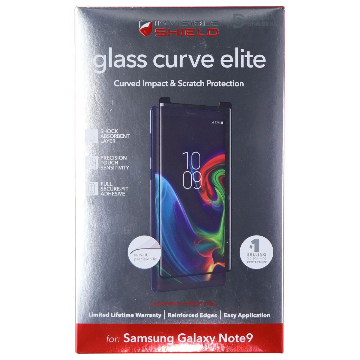 ZAGG Invisible Shield Glass Curve Elite Tempered Glass for Samsung Galaxy Note9 Cell Phone - Screen Protectors Zagg    - Simple Cell Bulk Wholesale Pricing - USA Seller