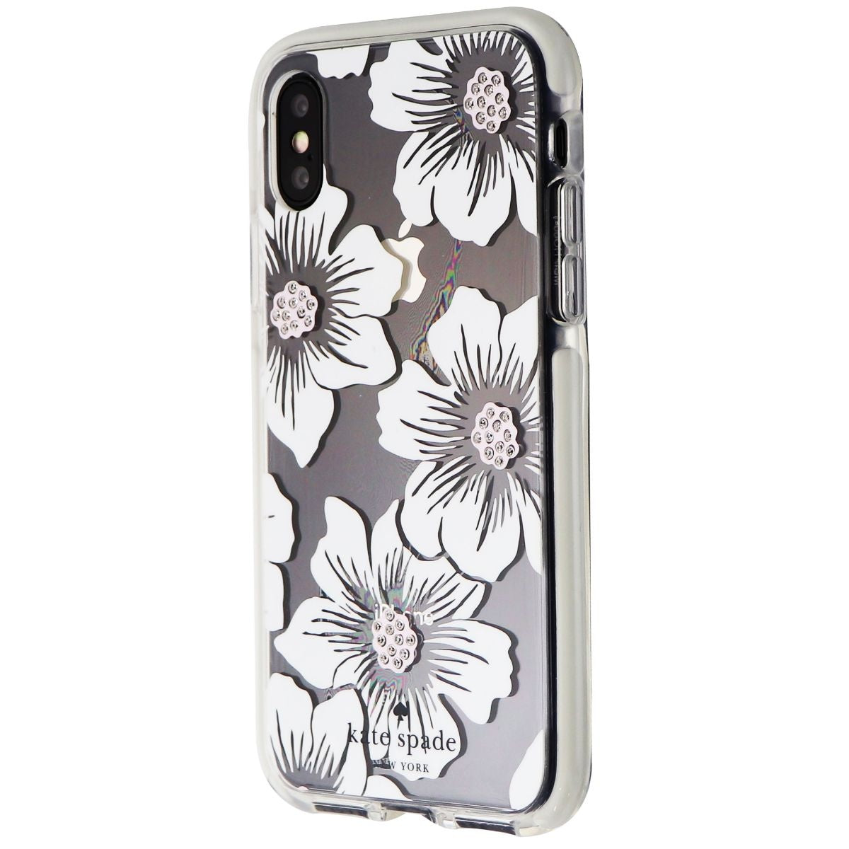 Kate Spade Defensive Hardshell Case for iPhone XS / X - Hollyhock White Floral Cell Phone - Cases, Covers & Skins Kate Spade - Simple Cell Bulk Wholesale Pricing - USA Seller