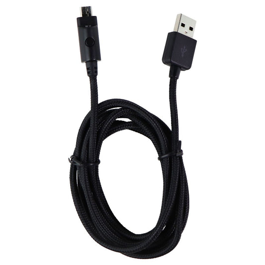 Xentris Wireless 6-foot (Micro-USB) to USB Braided Cable with LED - Black Cell Phone - Cables & Adapters Xentris Wireless - Simple Cell Bulk Wholesale Pricing - USA Seller