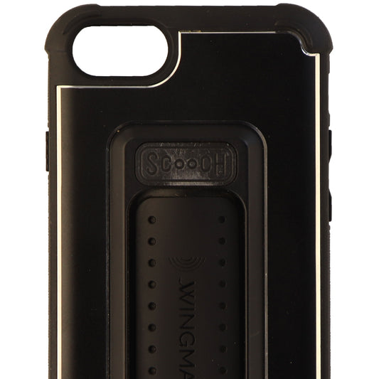 Scooch Wingman 5-in-1 Metal Case for iPhone 8 / iPhone 7 and 6s - Black / Silver Cell Phone - Cases, Covers & Skins Scooch - Simple Cell Bulk Wholesale Pricing - USA Seller