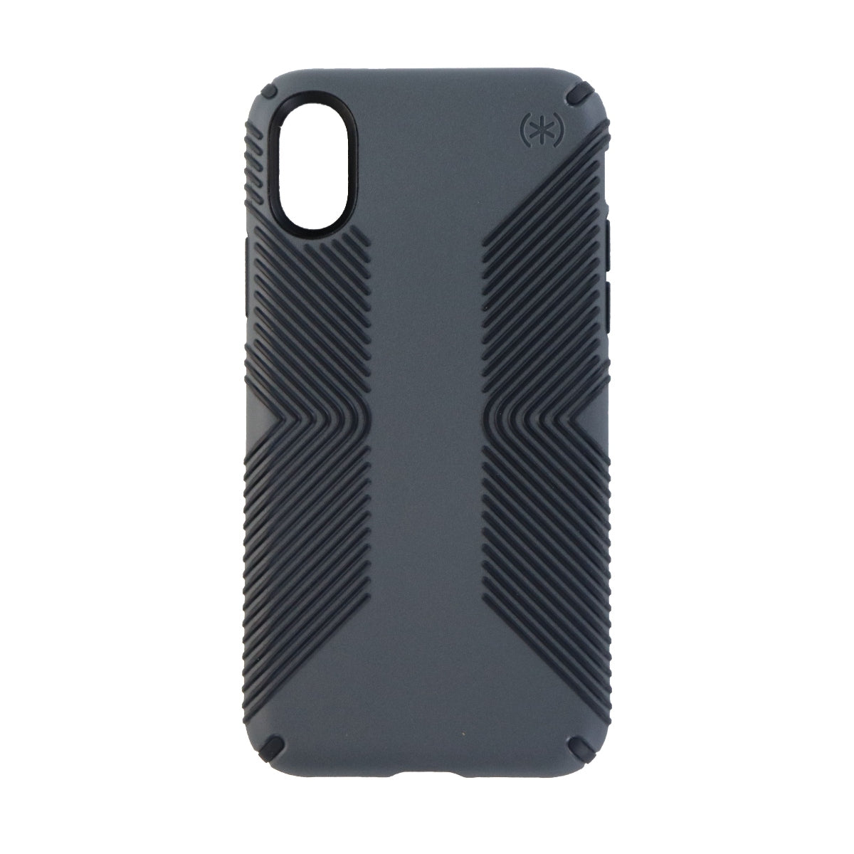 Speck Presidio Grip Series Case for Apple iPhone X - Charcoal Gray/Black Cell Phone - Cases, Covers & Skins Speck    - Simple Cell Bulk Wholesale Pricing - USA Seller