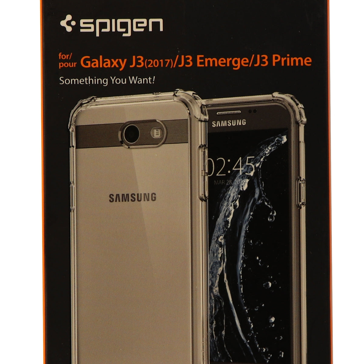 Spigen Crystal Shell Series Hybrid Case for Galaxy J3 (2017, 2nd Gen) - Clear Cell Phone - Cases, Covers & Skins Spigen - Simple Cell Bulk Wholesale Pricing - USA Seller