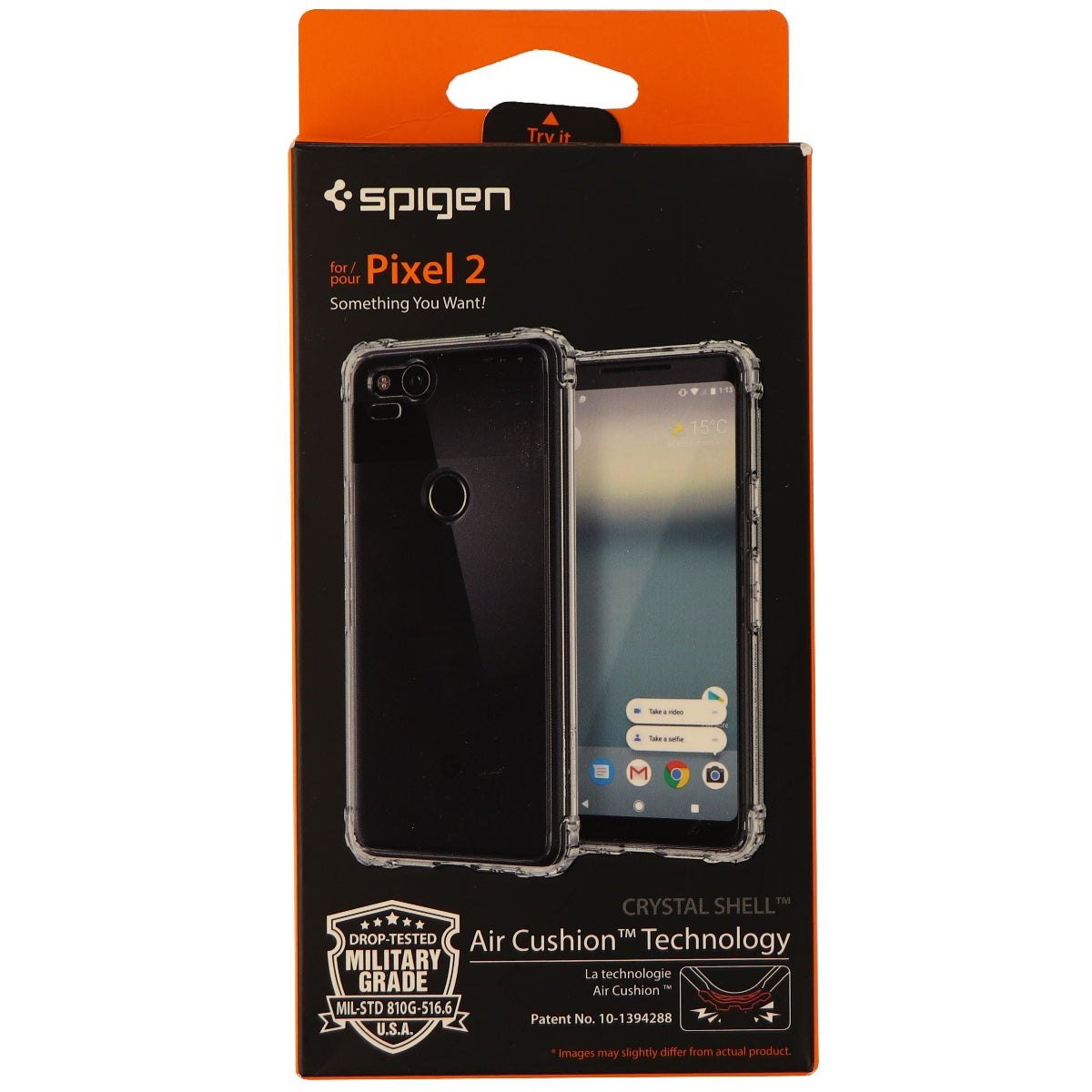 Spigen Crystal Shell Series Protective Case Cover for Google Pixel 2 - Clear Cell Phone - Cases, Covers & Skins Spigen - Simple Cell Bulk Wholesale Pricing - USA Seller
