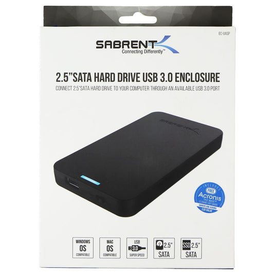 SABRENT 2.5 Inch SATA to USB 3.0 Tool Free External Hard Drive Enclosure