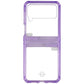 ITSKINS Hybrid Clear Phone Case for Galaxy Z Flip3 5G - Lavender & Transparent