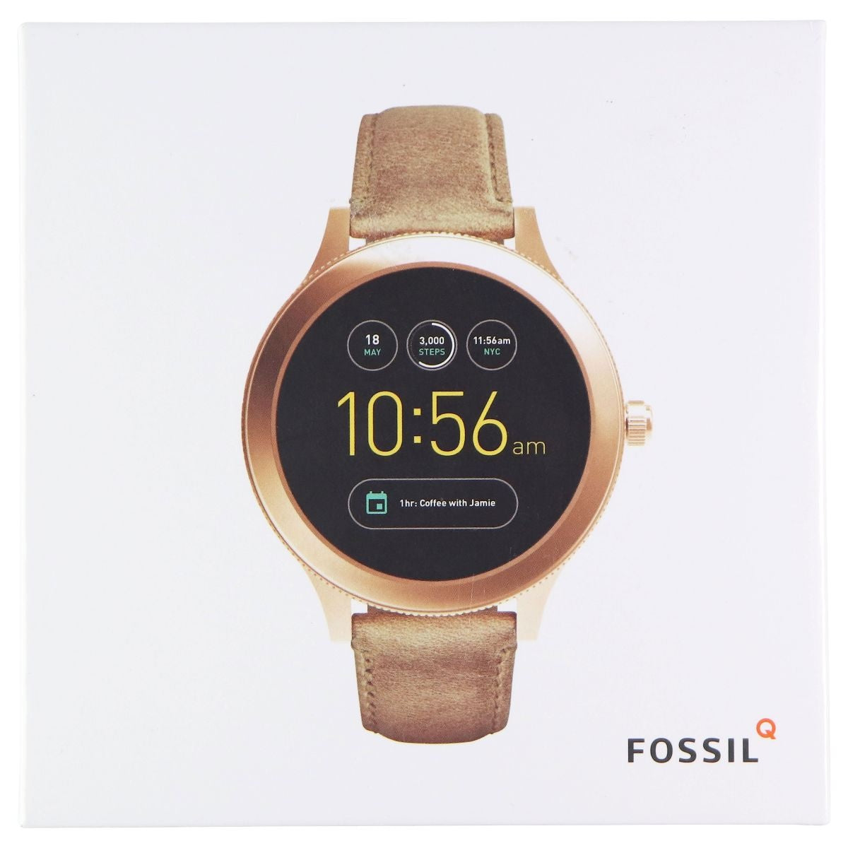 Fossil Womens Gen 3 Venture Stainless Steel Touchscreen Watch - Beige (FTW6005) Smart Watches Fossil    - Simple Cell Bulk Wholesale Pricing - USA Seller