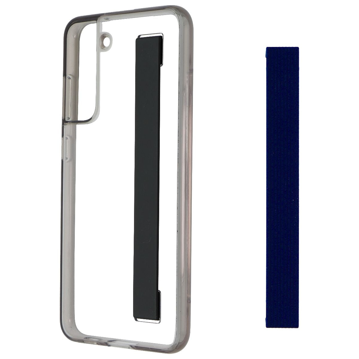 Samsung Slim Strap Cover Case for Galaxy S21 FE (5G) - Clear/Black/Dark Gray Cell Phone - Cases, Covers & Skins Samsung - Simple Cell Bulk Wholesale Pricing - USA Seller