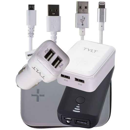 TYLT Battery Kit with Car, Wall, and Portable Chargers for iPhone & More - Gray Cell Phone - Chargers & Cradles TYLT    - Simple Cell Bulk Wholesale Pricing - USA Seller