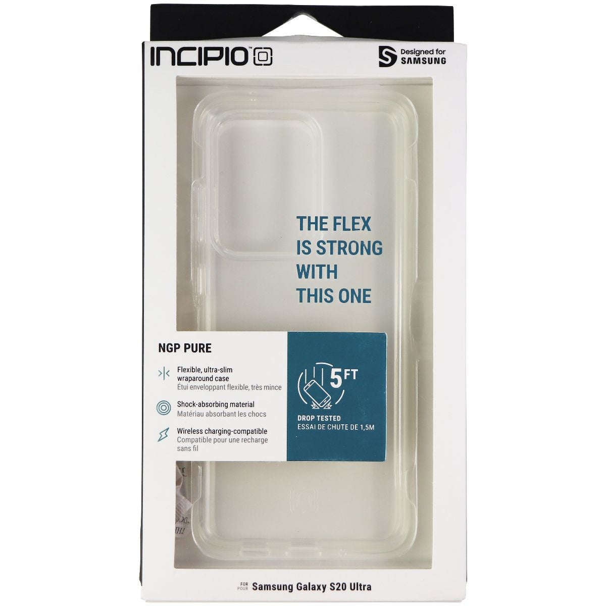 Incipio NGP Pure Gel Case for Samsung Galaxy S20 Ultra - Clear Cell Phone - Cases, Covers & Skins Incipio - Simple Cell Bulk Wholesale Pricing - USA Seller
