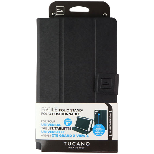 Tucano Universal Facile Folio Stand for Up to 8-inch Tablets - Black iPad/Tablet Accessories - Cases, Covers, Keyboard Folios Tucano - Simple Cell Bulk Wholesale Pricing - USA Seller