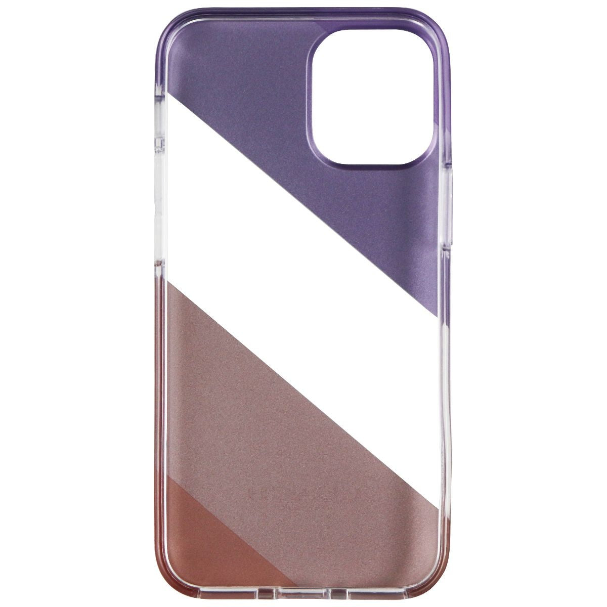 Coach Protective Case for iPhone 12 mini - Diagonal Stripe Metallic Pink/Purple Cell Phone - Cases, Covers & Skins Coach    - Simple Cell Bulk Wholesale Pricing - USA Seller