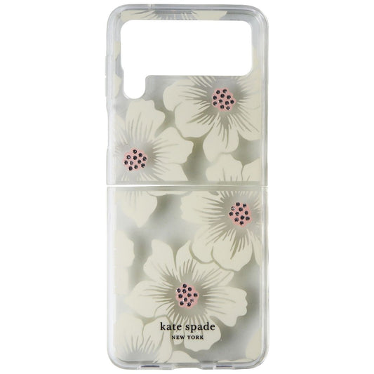 Kate Spade Protective Hardshell Case for Galaxy Z Flip3 5G - Hollyhock/Clear