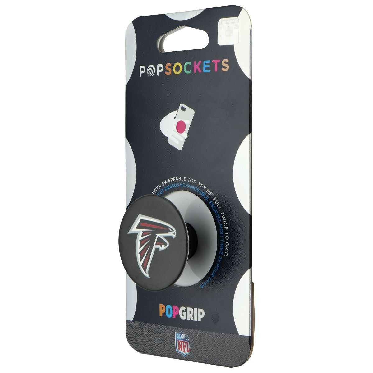 PopSockets: PopGrip with Swappable Top - NFL Atlanta Falcons Helmet Cell Phone - Mounts & Holders PopSockets - Simple Cell Bulk Wholesale Pricing - USA Seller