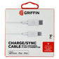 Griffin USB-C to 8-Pin Cable - 3FT, White Cell Phone - Cables & Adapters Griffin - Simple Cell Bulk Wholesale Pricing - USA Seller