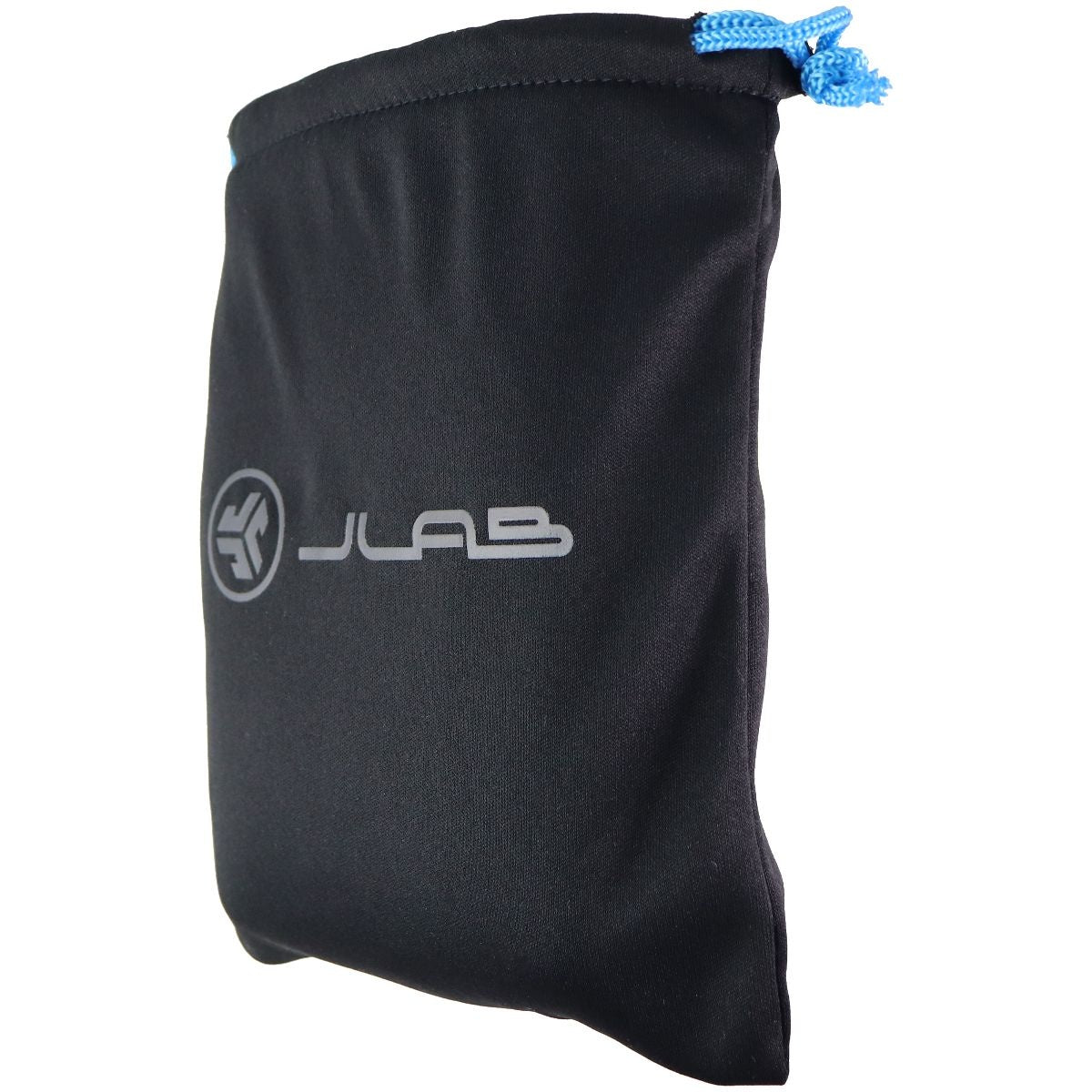 JLAB Replacement OEM Drawstring Carry Pouch for Headphones & More - Black/Blue Portable Audio & Headphones - Replacement Parts & Tools JLAB - Simple Cell Bulk Wholesale Pricing - USA Seller