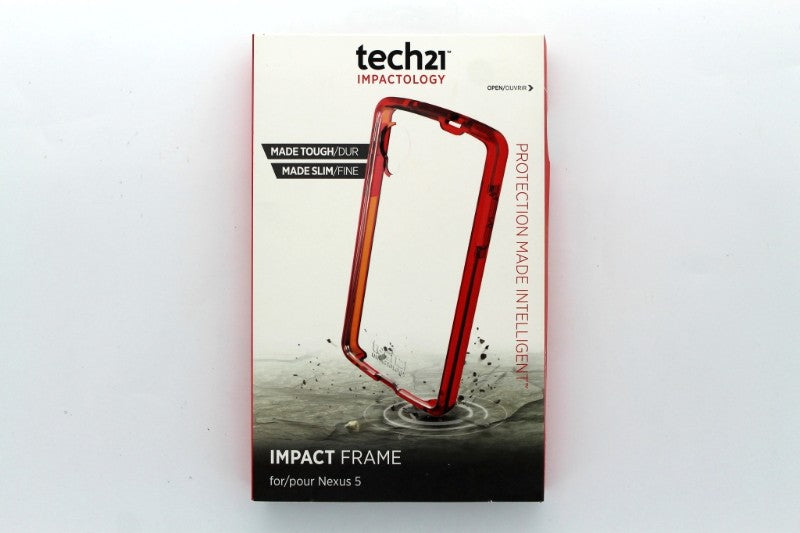 Tech21 Impact Frame Case for Nexus 5 - Red/Clear Cell Phone - Cases, Covers & Skins Tech21    - Simple Cell Bulk Wholesale Pricing - USA Seller