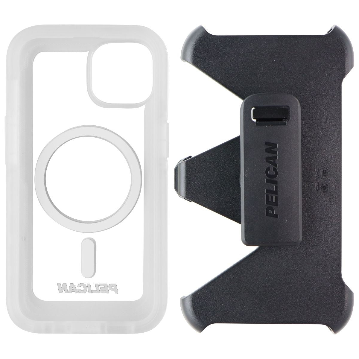 Pelican Voyager Magnetic Case For Magsafe for iPhone 14/13 - Clear/White Cell Phone - Cases, Covers & Skins Pelican    - Simple Cell Bulk Wholesale Pricing - USA Seller