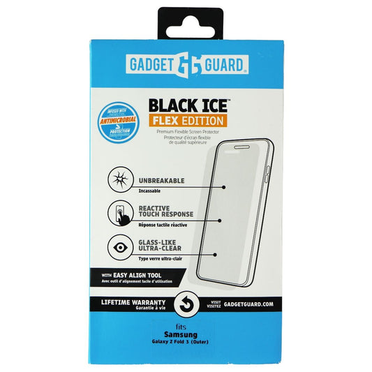 Gadget Guard Black Ice Flex Edition Screen Protector for Galaxy Z Fold3 (Outer) Cell Phone - Screen Protectors Gadget Guard    - Simple Cell Bulk Wholesale Pricing - USA Seller