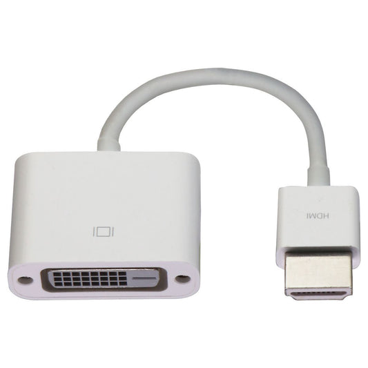 Apple HDMI to DVI Adapter for External Display - White (MJVU2AM/A) Computer/Network - Monitor/AV Cables & Adapters Apple - Simple Cell Bulk Wholesale Pricing - USA Seller