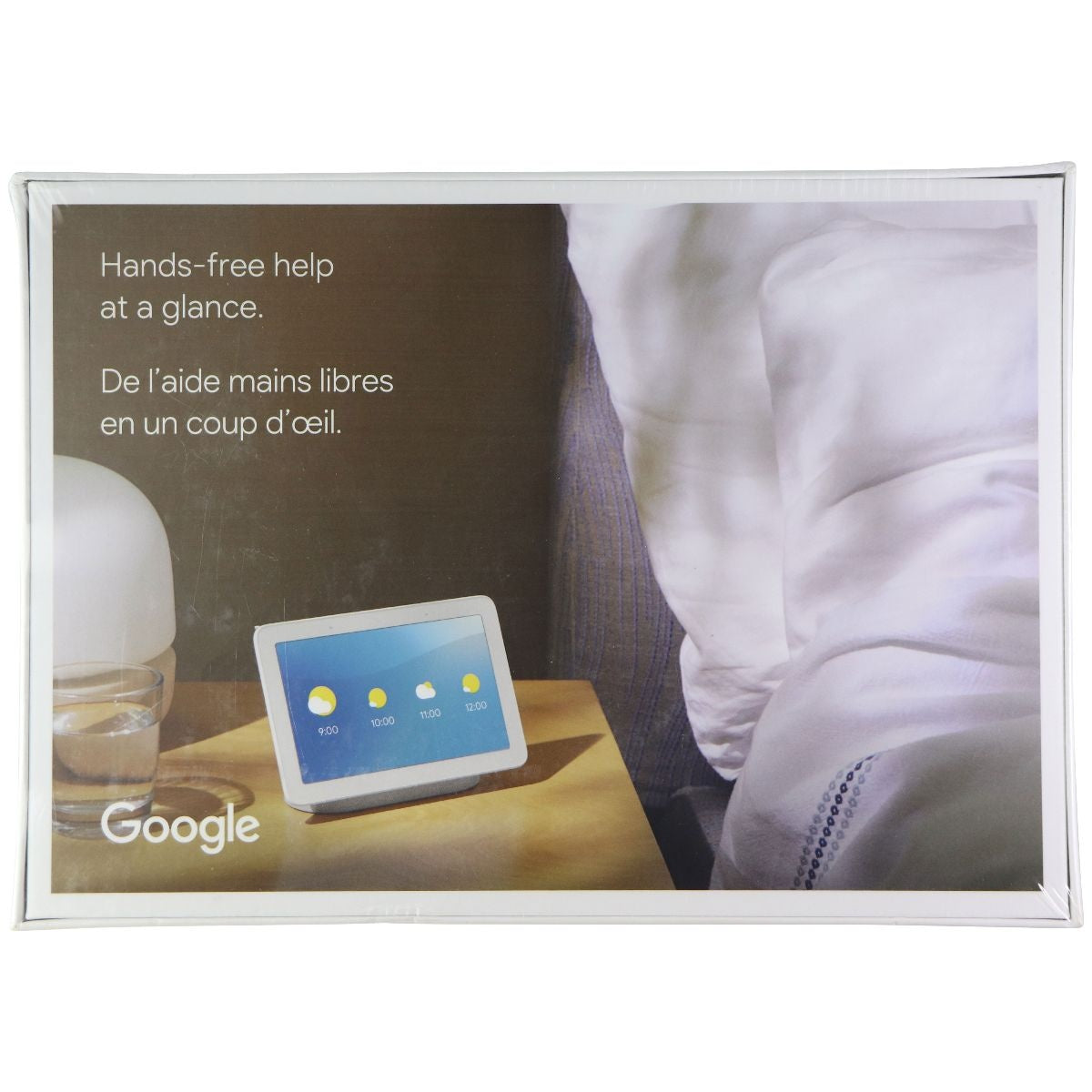 Google Nest Hub (GA00516-CA) with Google Assistant and 7-inch Screen - Chalk Home Multimedia - Home Speakers & Subwoofers Google    - Simple Cell Bulk Wholesale Pricing - USA Seller