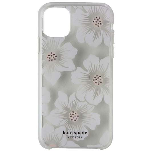 Kate Spade Hardshell Case for Apple iPhone 11 - White Hollyhock/Clear