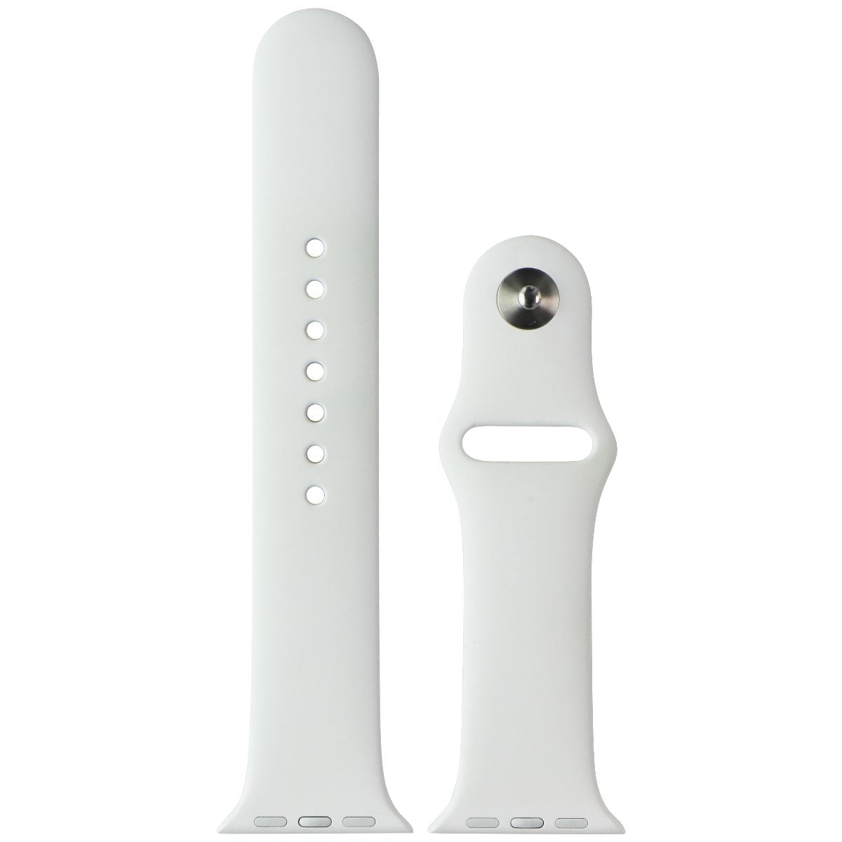 Apple (38mm) Sport Band for Apple Watch All Series 38/40/41mm - Soft White M/L Smart Watch Accessories - Watch Bands Apple - Simple Cell Bulk Wholesale Pricing - USA Seller