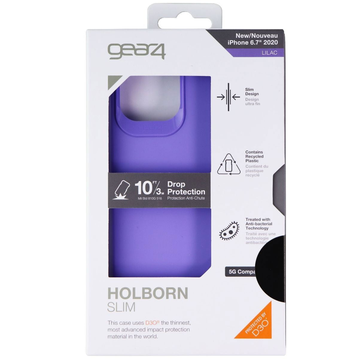 ZAGG Holborn Slim Series Case for Apple iPhone 12 Pro Max - Lilac Purple Cell Phone - Cases, Covers & Skins Zagg    - Simple Cell Bulk Wholesale Pricing - USA Seller