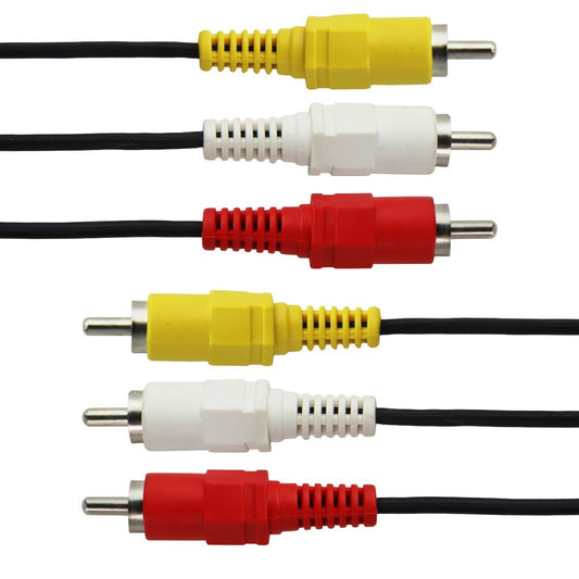 MIXED RCA to RCA Male to Male Composite AV Cable - Mixed Lengths/Styles Computer/Network - Monitor/AV Cables & Adapters Unbranded    - Simple Cell Bulk Wholesale Pricing - USA Seller