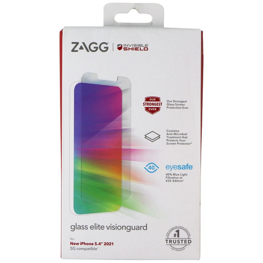 ZAGG InvisibleShield (Glass Elite VisionGuard) for iPhone 13 mini - Clear Cell Phone - Screen Protectors Zagg    - Simple Cell Bulk Wholesale Pricing - USA Seller