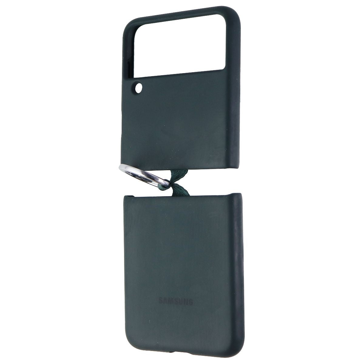 Samsung Silicone Protective Cover with Ring for Galaxy Z Flip3 5G - Green Cell Phone - Cases, Covers & Skins Samsung Electronics - Simple Cell Bulk Wholesale Pricing - USA Seller