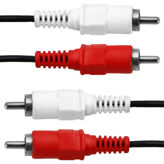 MIXED RCA to RCA Male to Male Stereo Audio Cable - Mixed Lengths/Styles Computer/Network - Monitor/AV Cables & Adapters Unbranded    - Simple Cell Bulk Wholesale Pricing - USA Seller