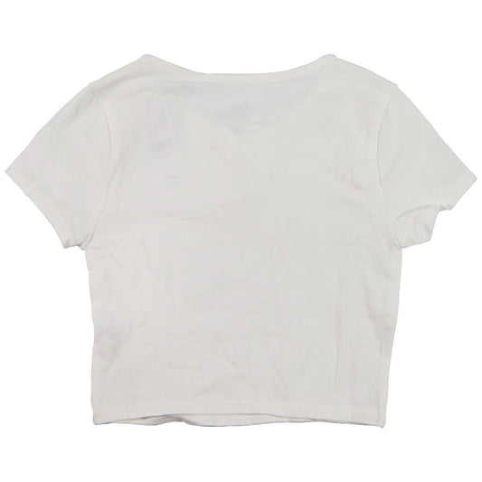 Pacsun Basic Tee with Single-Button Neck for Women - White (Size: XS) Other Sporting Goods PacSun    - Simple Cell Bulk Wholesale Pricing - USA Seller